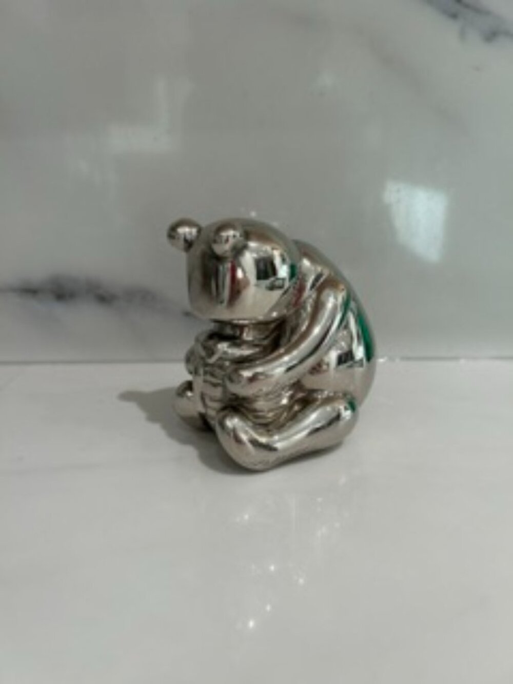 Winnie the Pooh (Vintage) Piggy Bank - Silver plated
